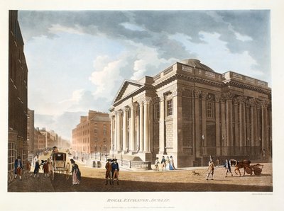 Die Royal Exchange, Dublin, 1792 von James Malton